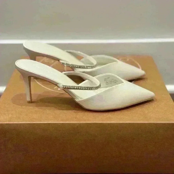 Oleg Cassini Crystal Mules - Picture 1 of 5